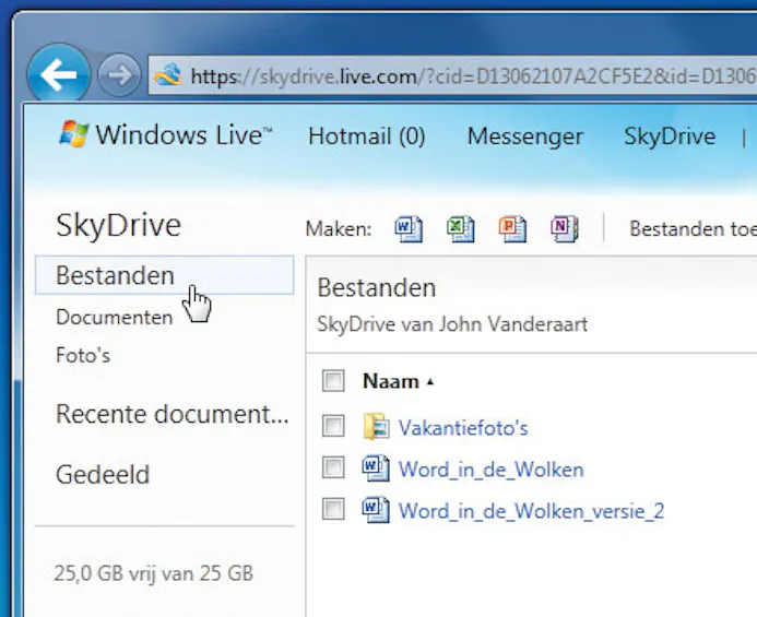 Windows SkyDrive: Altijd overal bij uw data-16258459