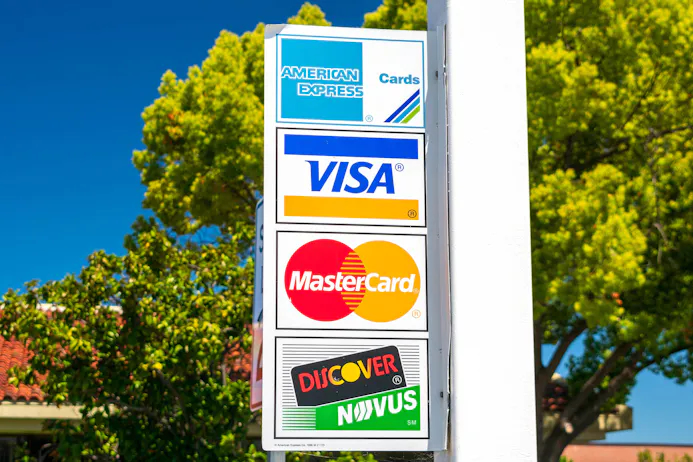 Logo's van creditcards