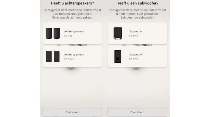 Screenshot van de Bravia Connect-app.