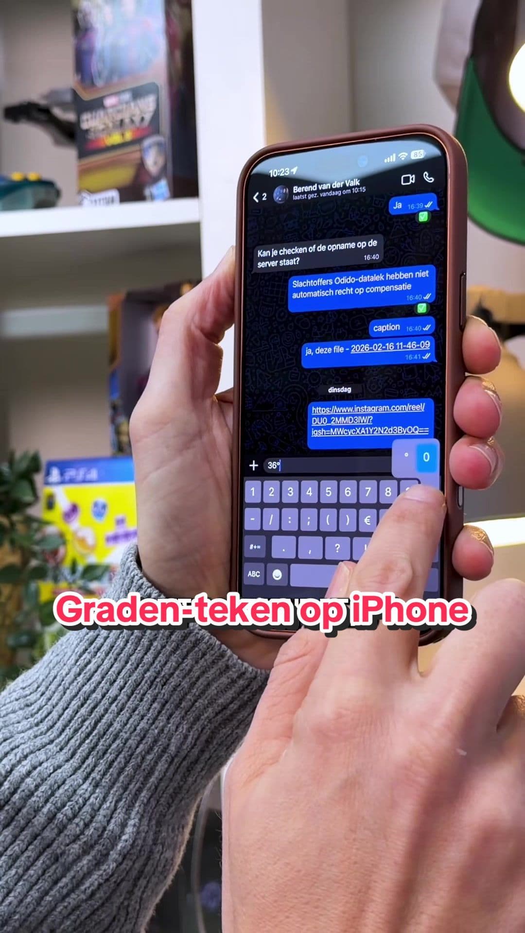 Als je snel het ‘°’-teken wilt gebruiken op iPhone #tech #iphonetricks #gadget