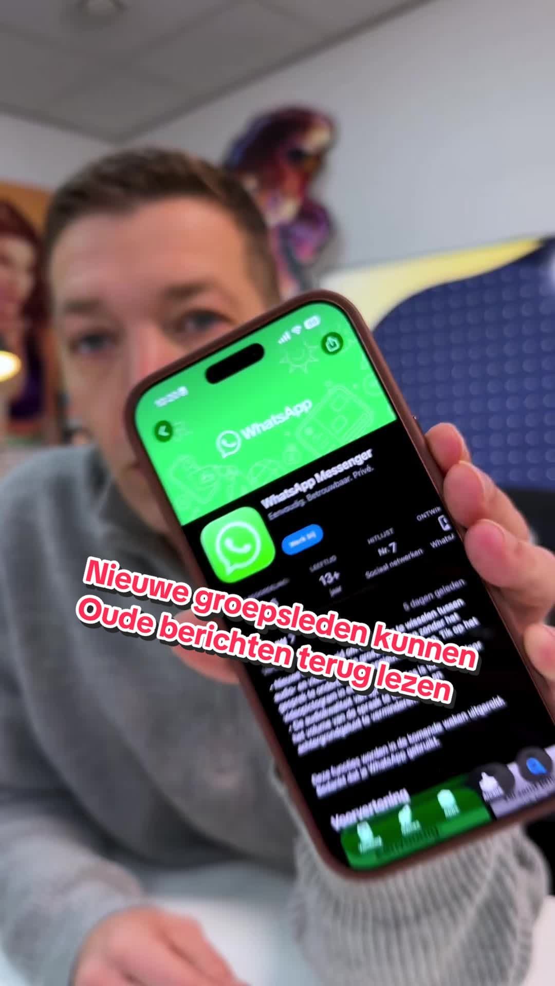 Update voor WhatsApp laat nieuwe groepsleden oude berichten teruglezen