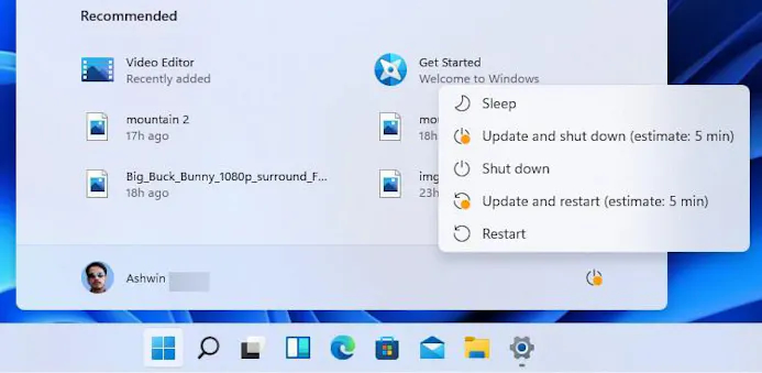 Windows 11 toont hoe lang installatie van updates duurt-15083273