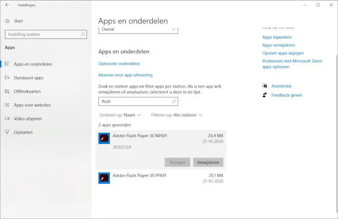 Aankomende Windows 10-update verwijdert automatisch Flash Player -15083437