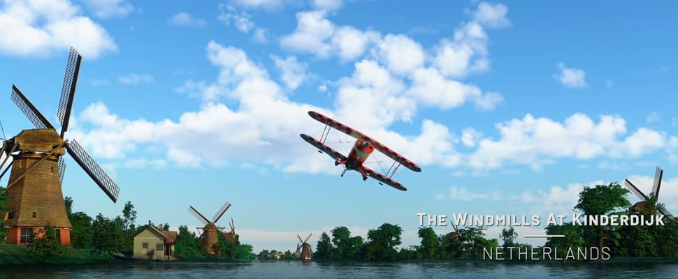 Nederlandse hotspots vernieuwd in gratis Microsoft Flight Simulator-update