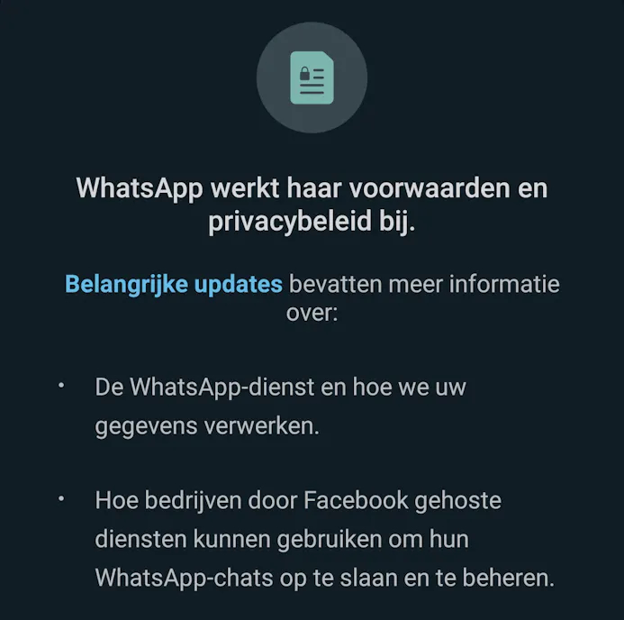 WhatsApp-gebruikers zoeken het verderop na omstreden aanpassing privacybeleid-15579229