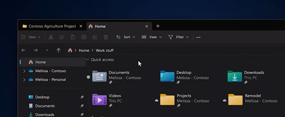 Microsoft kondigt tabbladen voor Verkenner Windows 11 aan