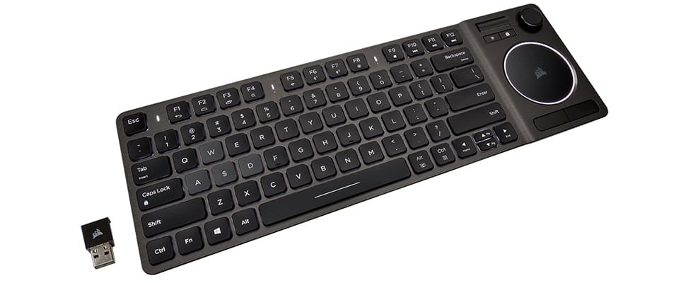 K83 Wireless Entertainment Keyboard voor op schoot