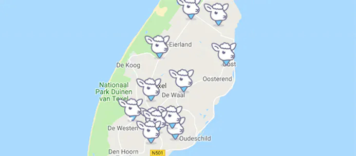 Lam-cam op Texel: Lammetjes via GPS te volgen-15754602