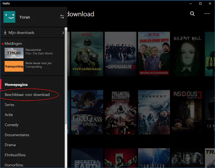 Netflix-films en series downloaden op Windows 10-15754911
