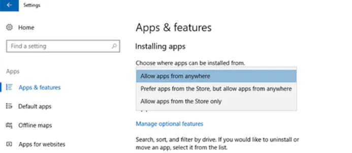 Nieuwe optie Windows 10 blokkeert installeren van software-15759152