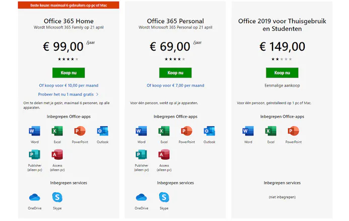 Microsoft 365: Office-abonnementen gaan op de schop-15763678