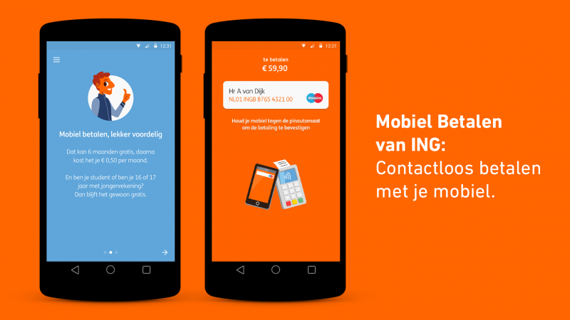 ING maakt Mobiel Betalen gratis, ABN Amro-klanten gaan juist betalen