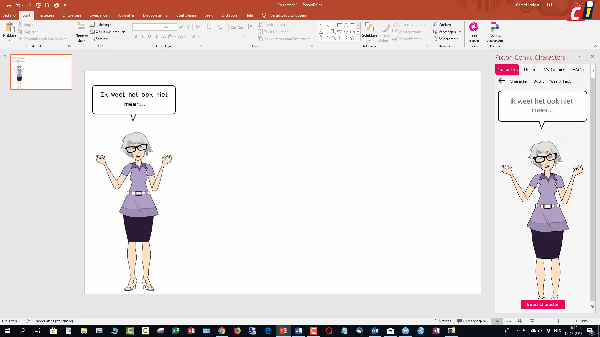 PowerPoint: Comic Characters