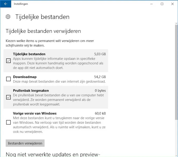 Windows 10 ruimt automatisch pc op (als je wil)-15766544