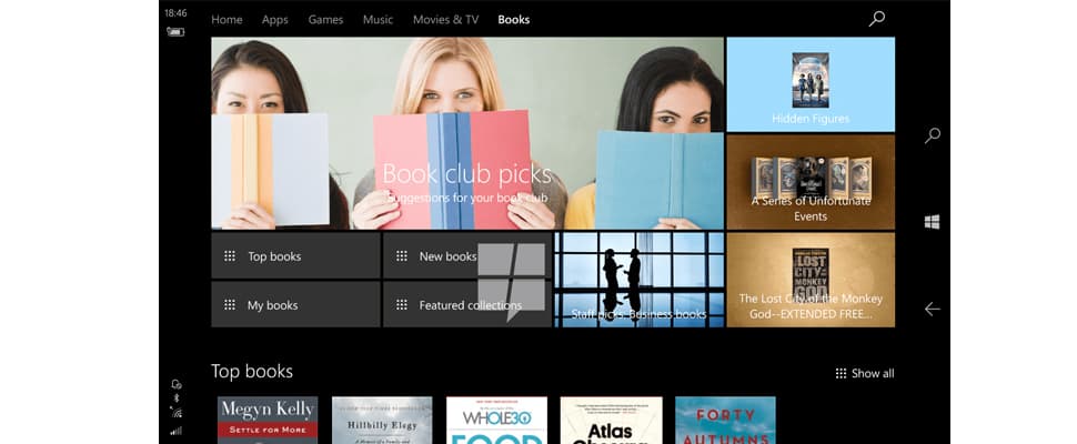 Windows 10 Store krijgt sectie voor eBooks
