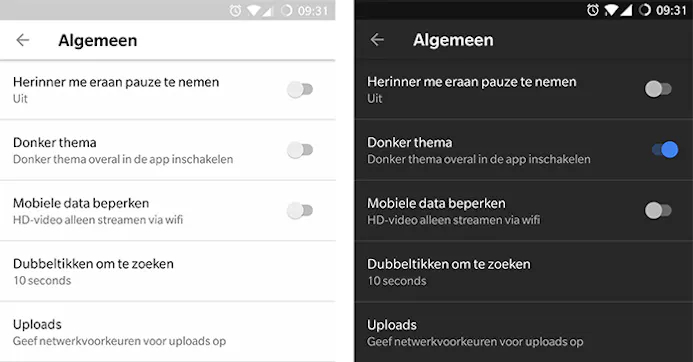 Donkere thema YouTube op Android, iOS en pc-15768199