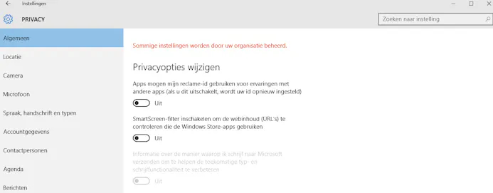 Foutje in Windows 10 november-update: dubbelcheck je privacy-instellingen-15768341