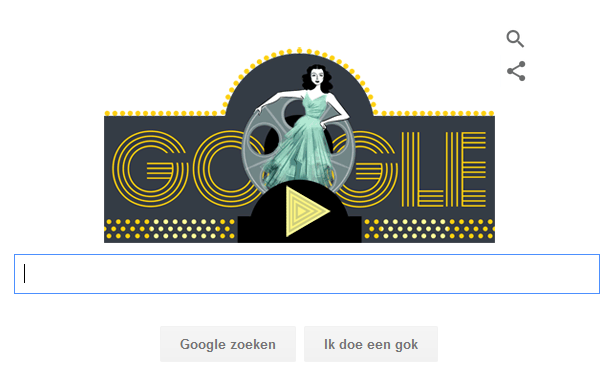 Hedy Lamarr herdacht door Google