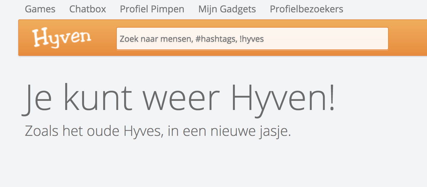 Hyves is terug, nu alleen met de naam Hyven.nl