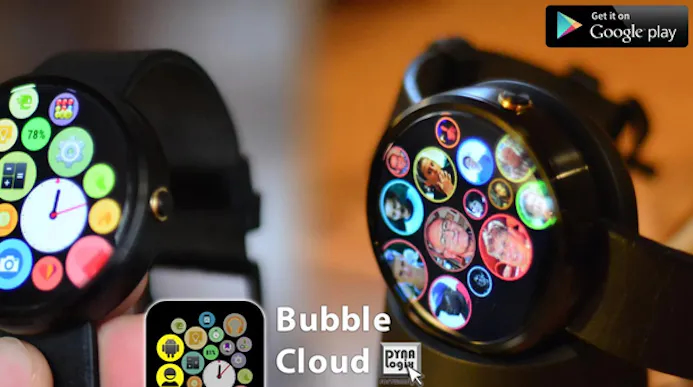 Android Wear-watch lijkt op Apple Watch met Bubble Cloud-15796480