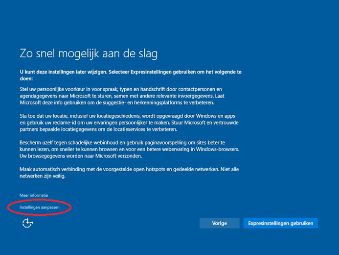Zo bescherm je je privacy tijdens het instellen van Windows 10-15796515