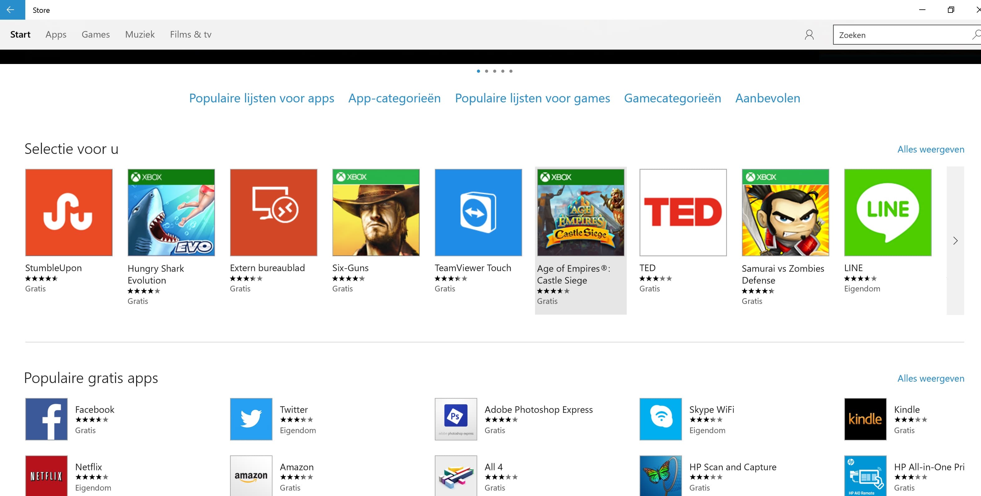 Windows 10: De 'Store'