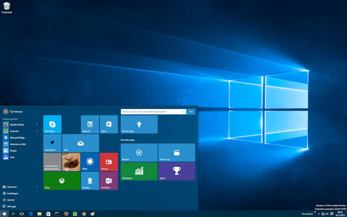 Alles over het nieuwe startmenu van Windows 10-15796756