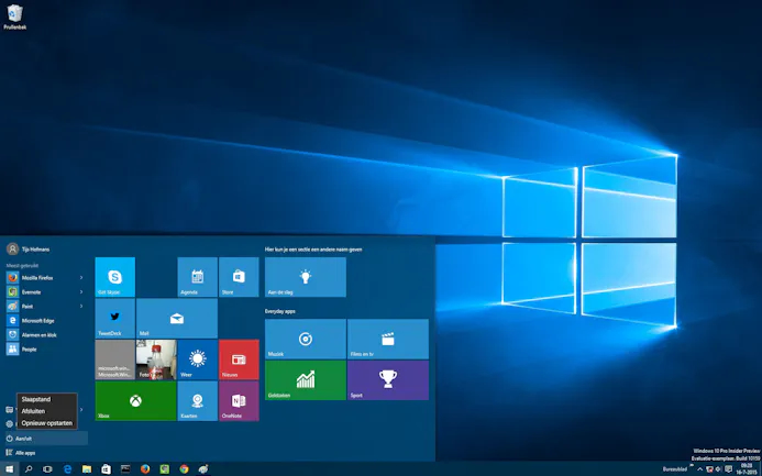 Alles over het nieuwe startmenu van Windows 10-15796759