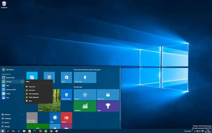 Alles over het nieuwe startmenu van Windows 10-15796768