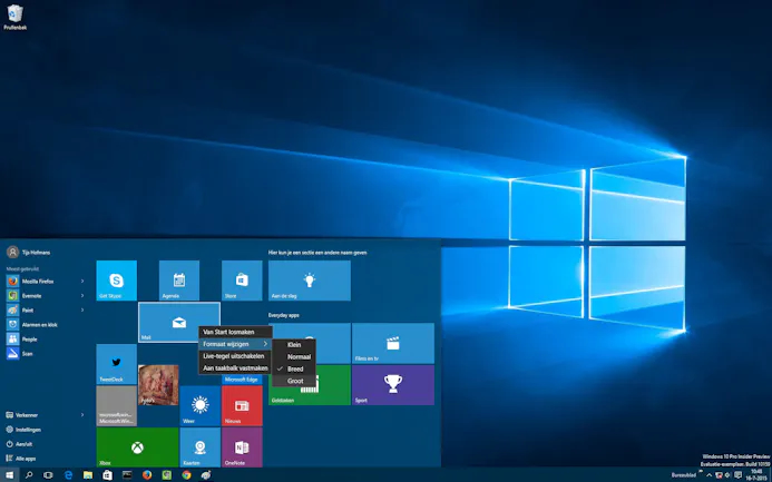 Alles over het nieuwe startmenu van Windows 10-15796776
