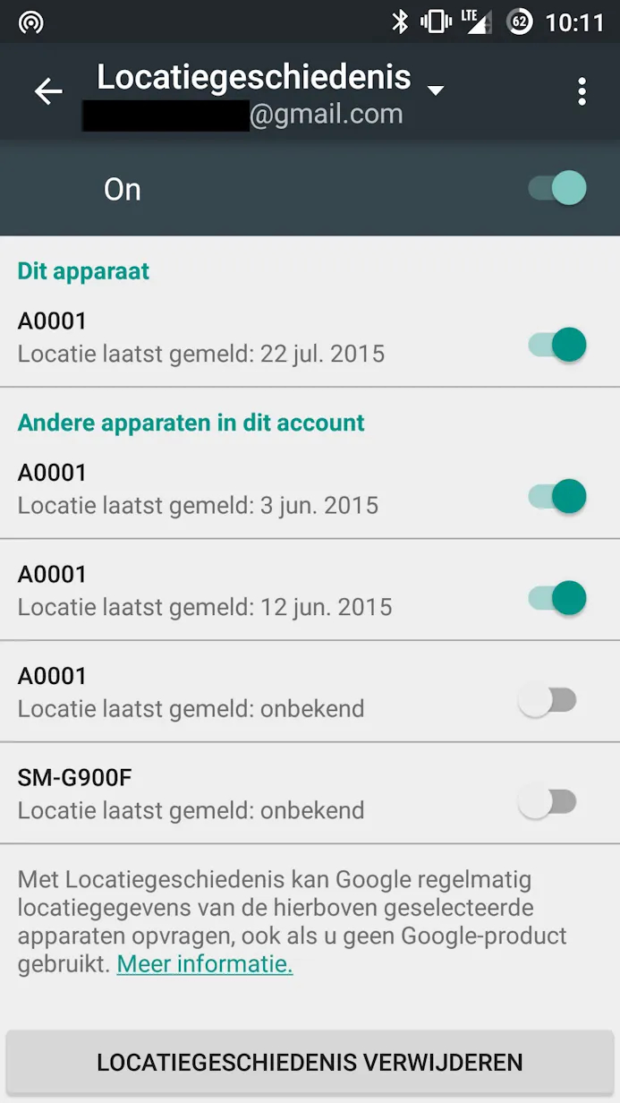 Hoe zet je Googles locatiegegevens uit in Android?-15796866