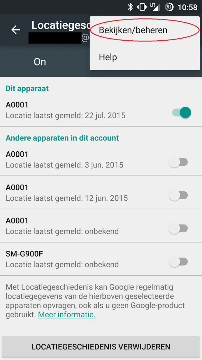 Hoe zet je Googles locatiegegevens uit in Android?-15796867