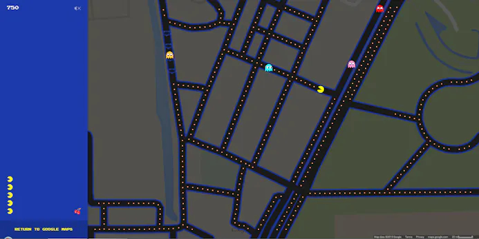 Zo speel je Pac-Man in Google Maps-15810847