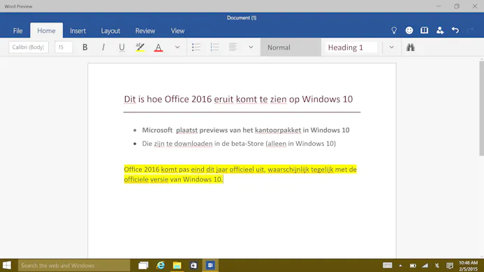 Zo ziet Office 2016 eruit op Windows 10-15817679