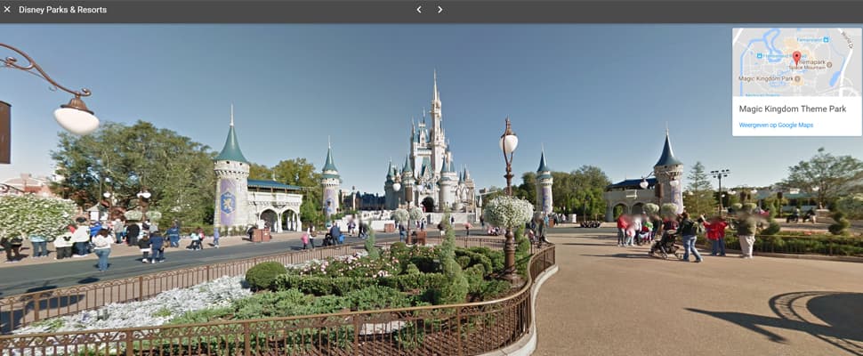 Disneyland nu ook in Street View te bekijken