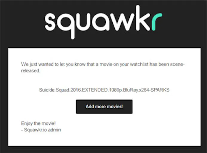 Squawkr.io meldt wanneer films op torrentsites lekken-15984532