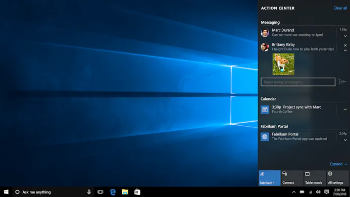 Microsoft verhuist Cortana naar actiebalk-15985130