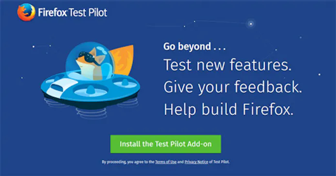 Experimentele Firefox-functies proberen met Test Pilot-15985258
