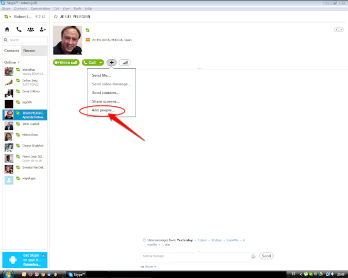 Groepsgesprekken beginnen in Skype-15990580