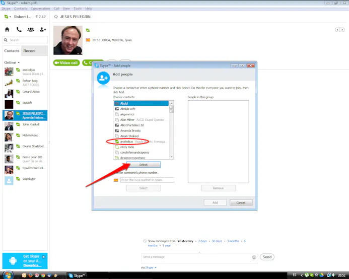 Groepsgesprekken beginnen in Skype-15990586