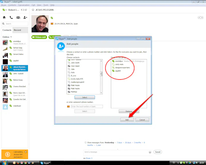 Groepsgesprekken beginnen in Skype-15990588