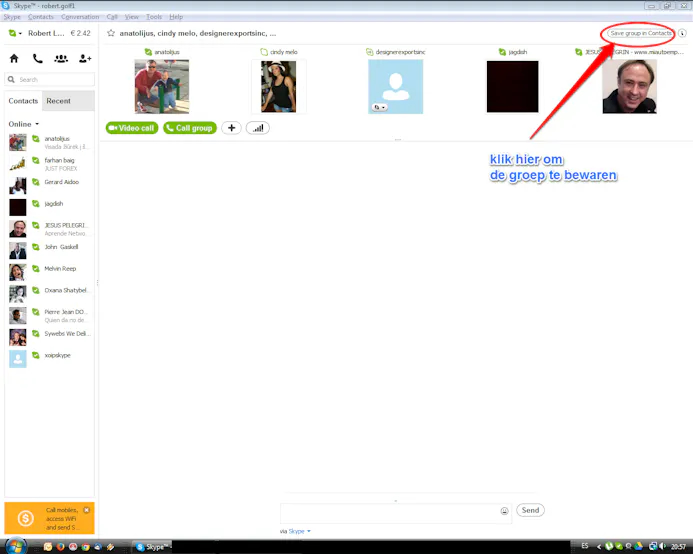 Groepsgesprekken beginnen in Skype-15990597