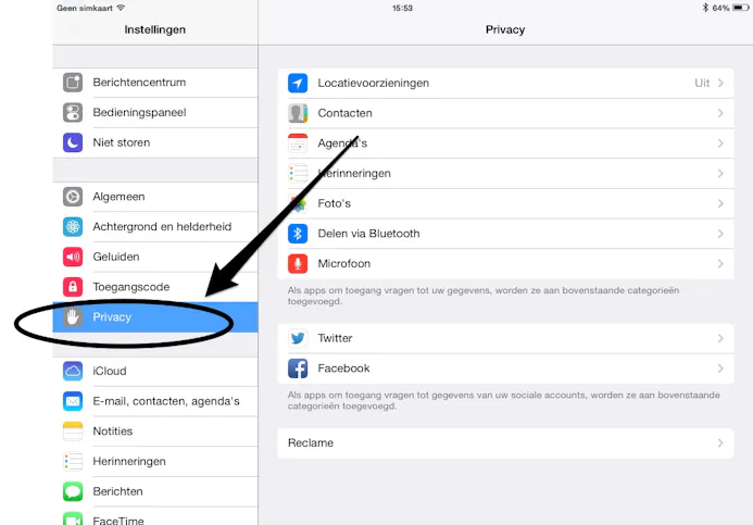 Hoe zet je advertentie-tracking uit op de iPhone/iPad?-15991375