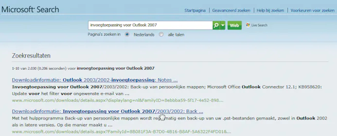 Backup voor Outlook 2007-15992258