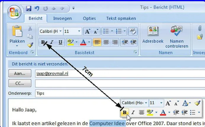 Sneller opmaken in Office 2007-15993549