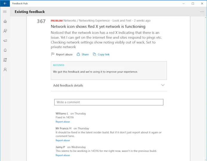 Feedback Hub: Zo vertel je Microsoft wat je niet goed vindt aan Windows 10-16022953