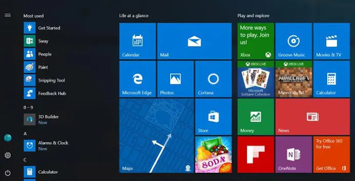Zo ziet het nieuwe startmenu van Windows 10 er uit-16024473