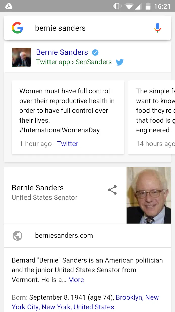 Amerikaanse presidentskandidaten mogen publiceren in Google zoekresultaten-16211846