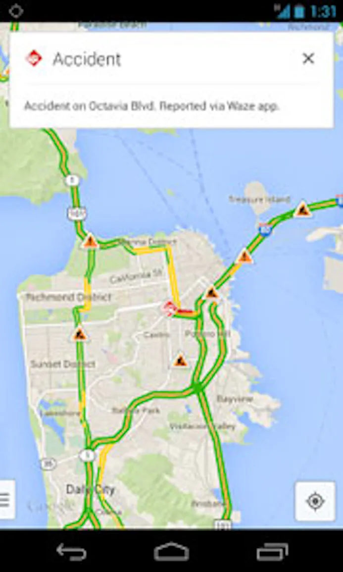 Google Maps met realtime verkeersgebeurtenissen-16218235