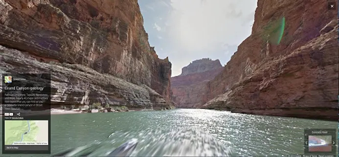 Google laat gebruikers door Grand Canyon varen met Street View-16251893